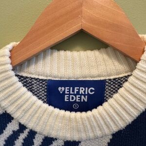 Aelfric Eden Blue and White Sweater